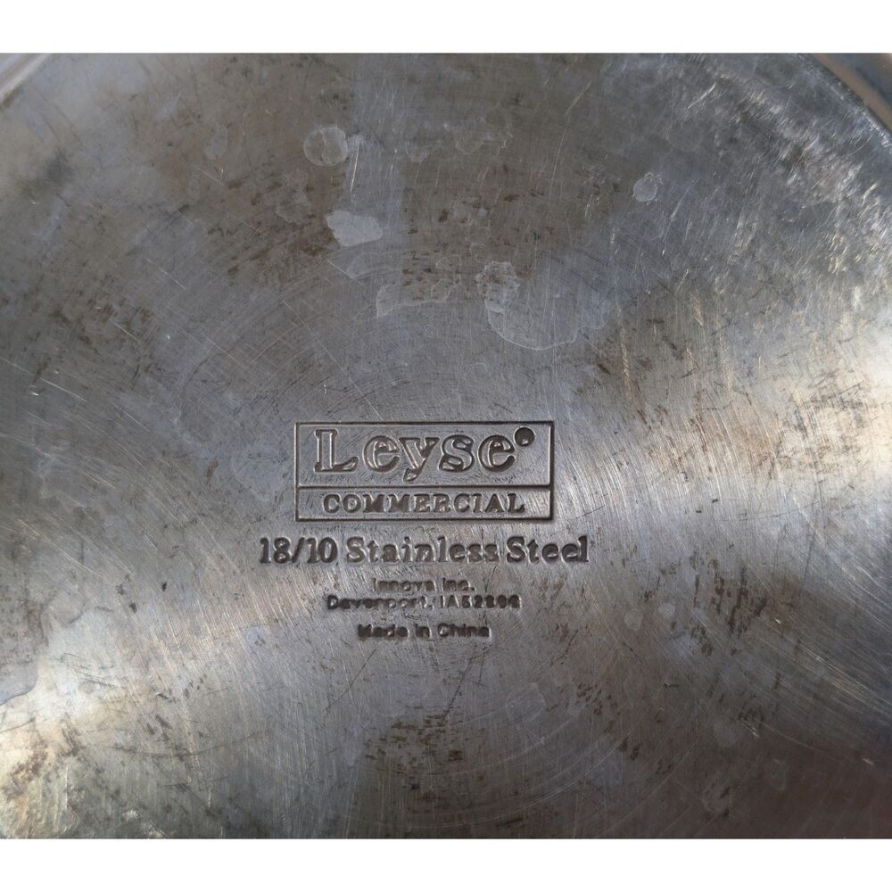 Leyse Commercial 10" Frying Pan – 18/10 Stainless Steel Lincoln Metalspin  Used - Picture 3 of 3
